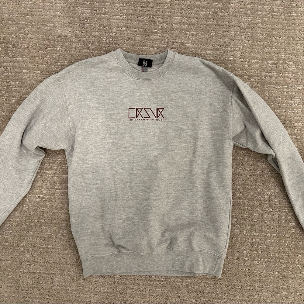 CRAVR Grey Vintage Logo Sweatshirt